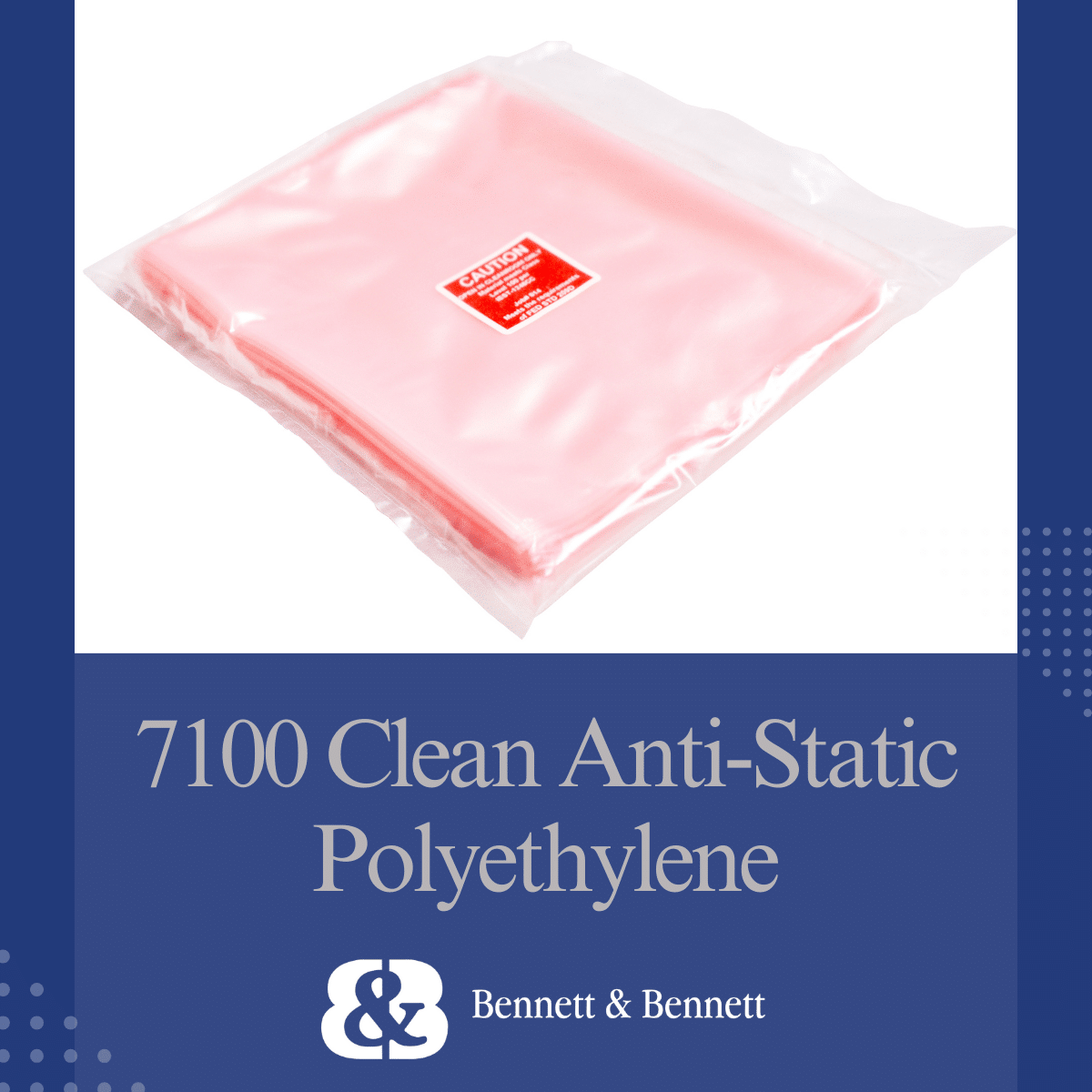 7100 Clean Anti-Static Polyethylene Cleanroom Packaging